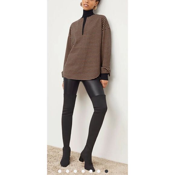 M. M. Lafleur black pull on high boots - Picture 9 of 13